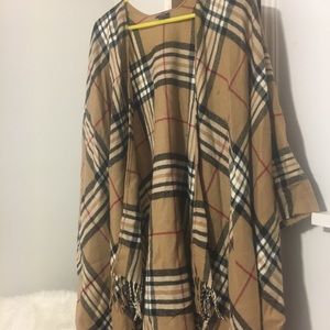 Burberry print shawl/cape
